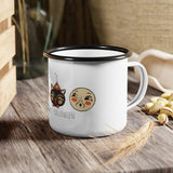 Vintage Happy Halloween Enamel Camp Cup