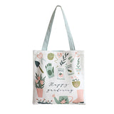 Gardening Floral Canvas Tote