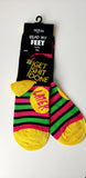 Read My FEET Statement Crew Socks