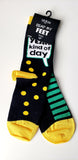 Read My FEET Statement Crew Socks