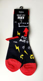 Read My FEET Statement Crew Socks
