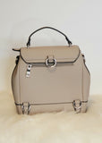 Faux Pebble Leather Backpack