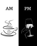 AM PM Art Print 11X14
