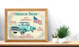 American Dream Art Print 11X14