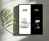 AM PM Art Print 11X14