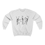Skeleton Dance Unisex Heavy Blend Crewneck Sweatshirt