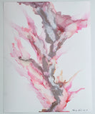 Volcano Original Alcohol Ink Abstract Painting 11X14