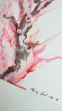 Volcano Original Alcohol Ink Abstract Painting 11X14