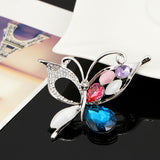 Colorful Opal Butterfly Brooch