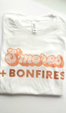 S'mores and Bonfires (White) Graphic T-Shirt