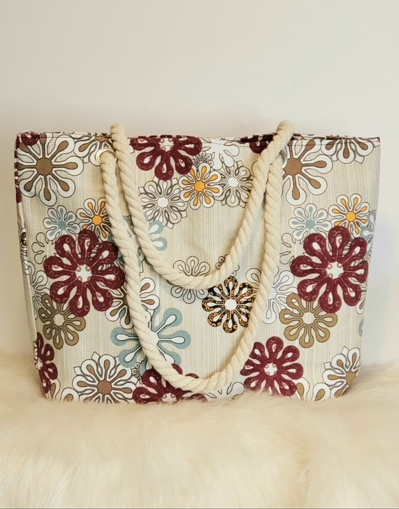 Flower Canvas Tote
