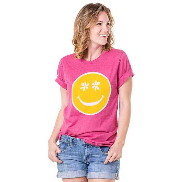 Yellow Flower Eye Happy Face T-shirt