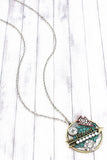 Be Brave Multi-Tone Pendant Necklace